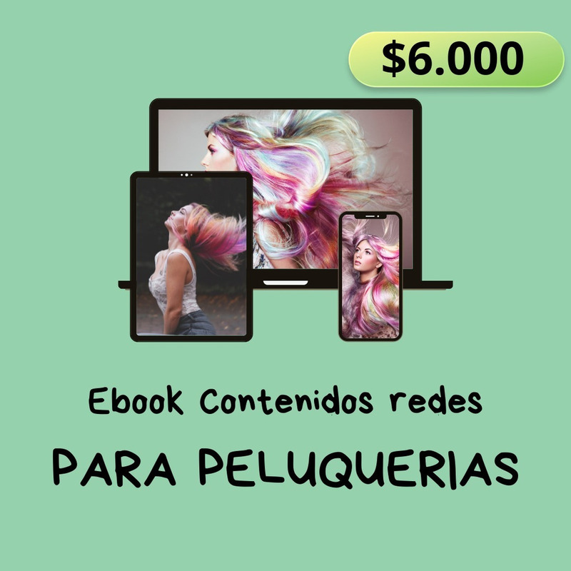Ebook de contenido digital para peluquerías