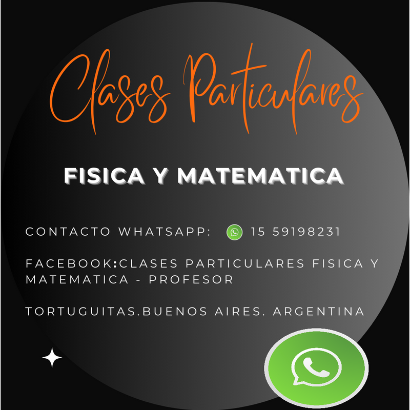 Clases Particulares Física y Matemáticas - Profesor