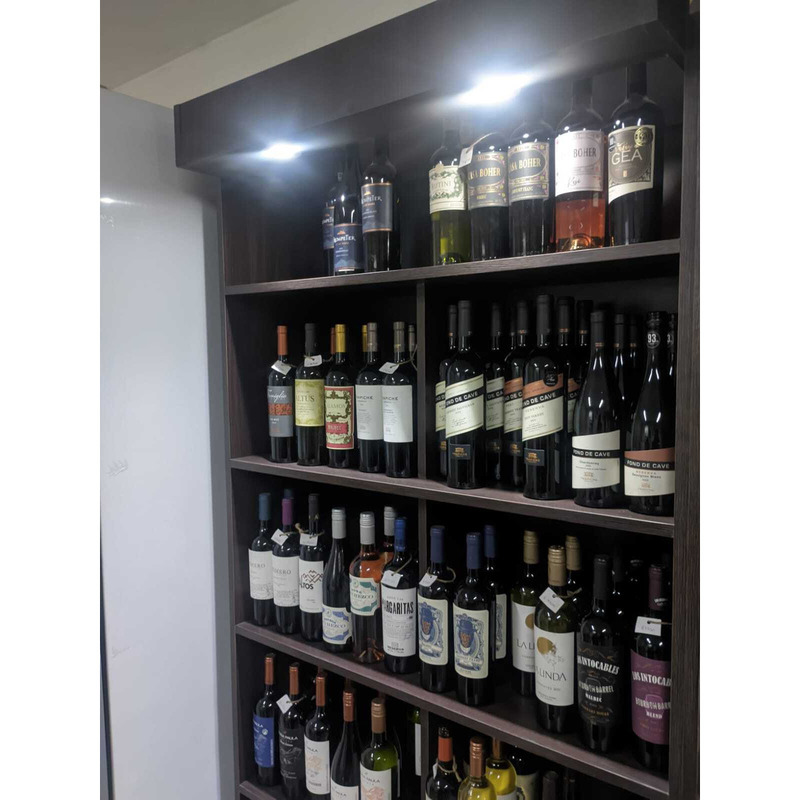 Estantería Vinoteca c/ luces micro Led - 2