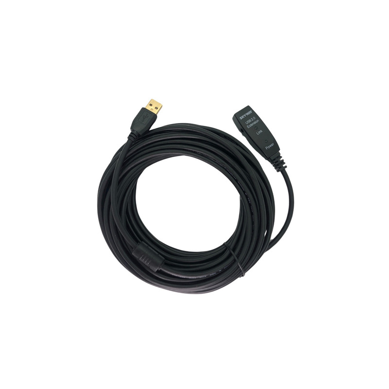 Cable De Extensión Alargue Usb 2.0 Activo 10 Mts Skyway Color Negro