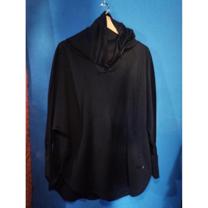 Buzo Hoodie Oversize Techwear VAD FLEX (Negro)