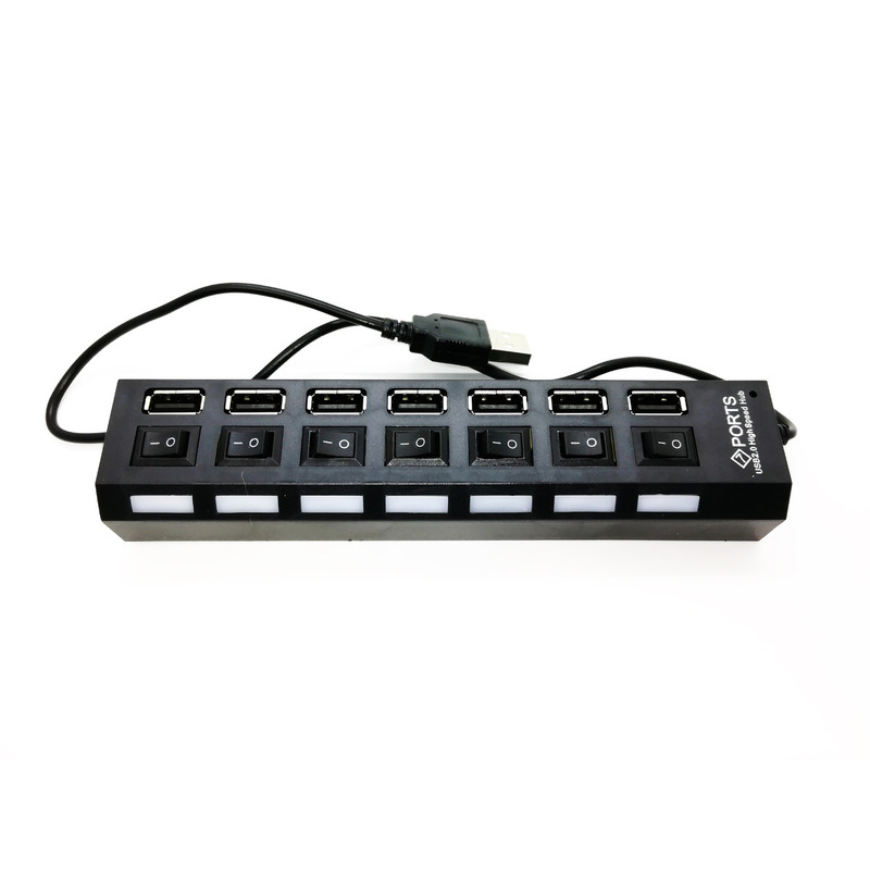 Hub Usb Multiplicador 7 Puertos Usb 2.0 C/ Switch Onoff Hub5 - Skyway - 3