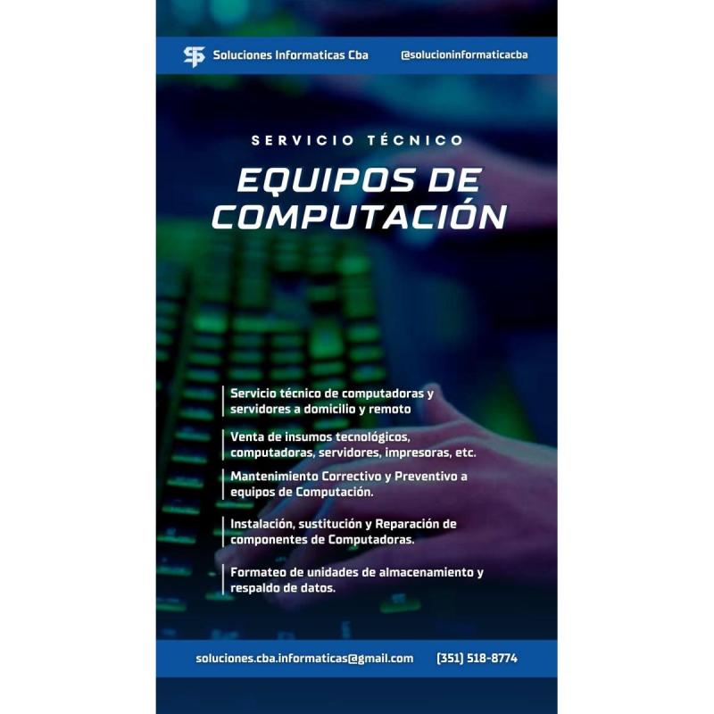 Servicio técnico Computadoras y Ventas de Insumos