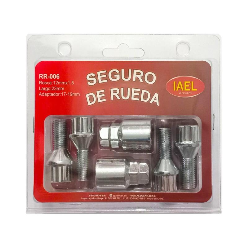 Bulones y Tuercas Antirrobo Cromados Auto Camioneta