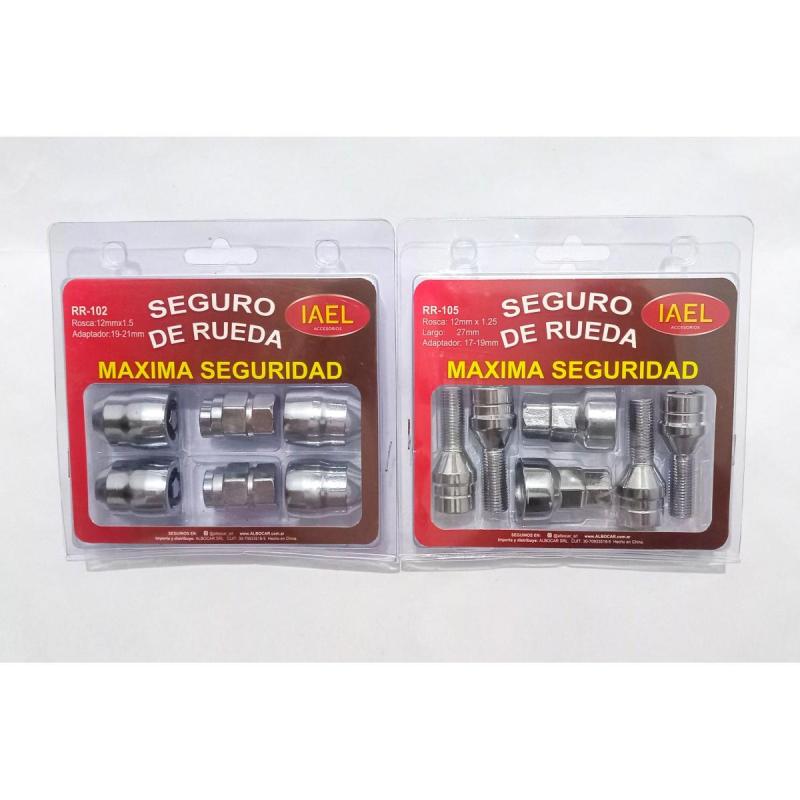 Bulones y Tuercas Antirrobo Cromados Auto Camioneta - 3