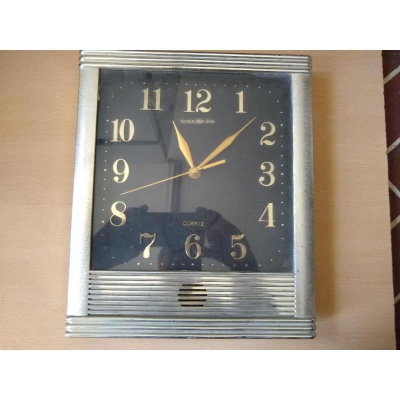Reloj de pared a pilas hora y sonido independientes