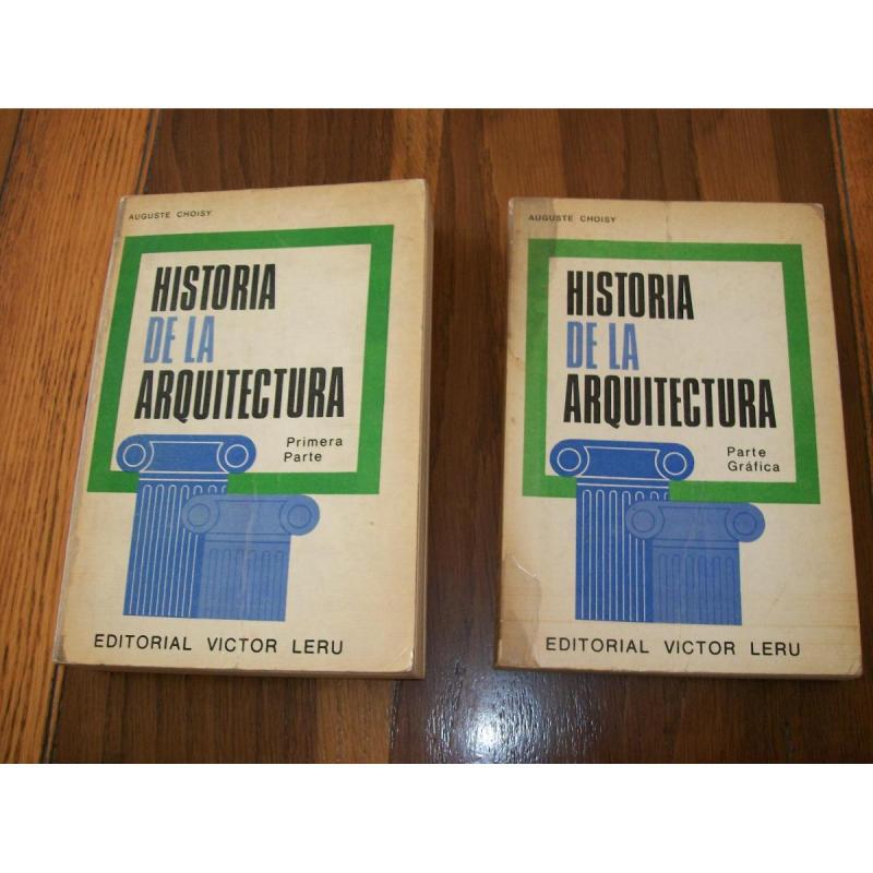 Libro Historia de la Arquitectura Choisy 2 tomos