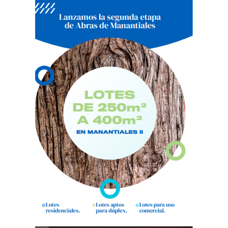 Abras Manantiales terreno venta - 2