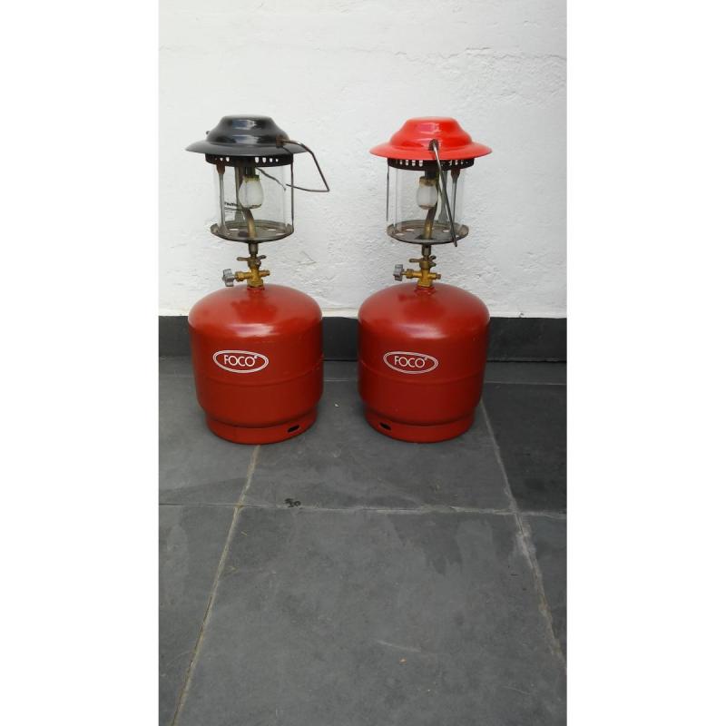 Garrafa de gas 3 kg con farol sol de noche
