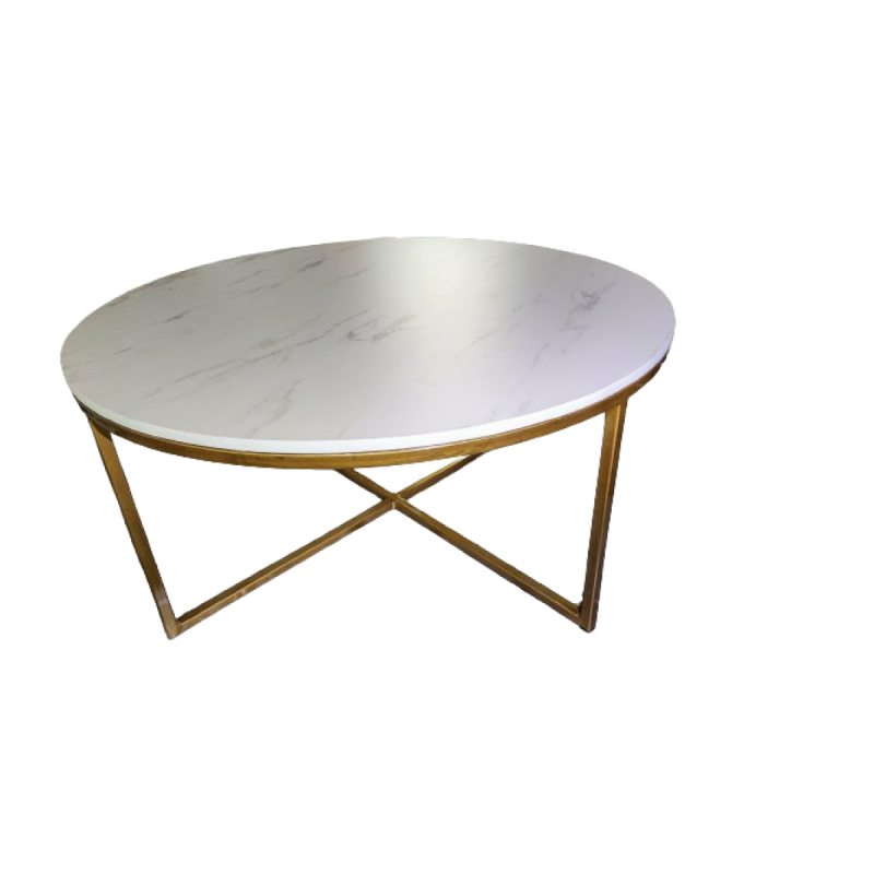 Mesa de Centro Hierro Símil Mármol