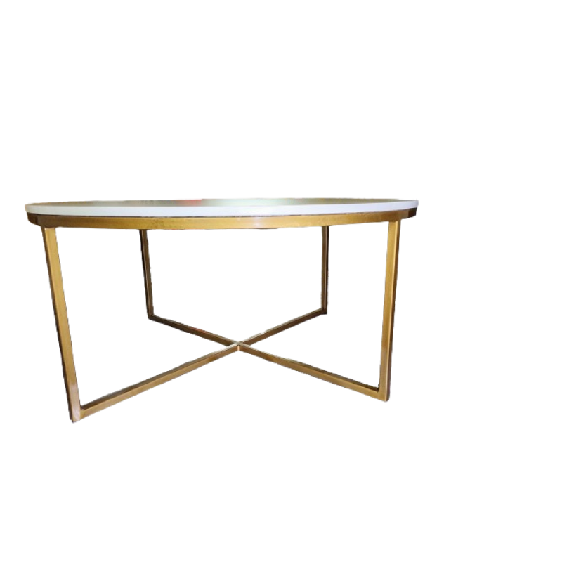 Mesa de Centro Hierro Símil Mármol - 5