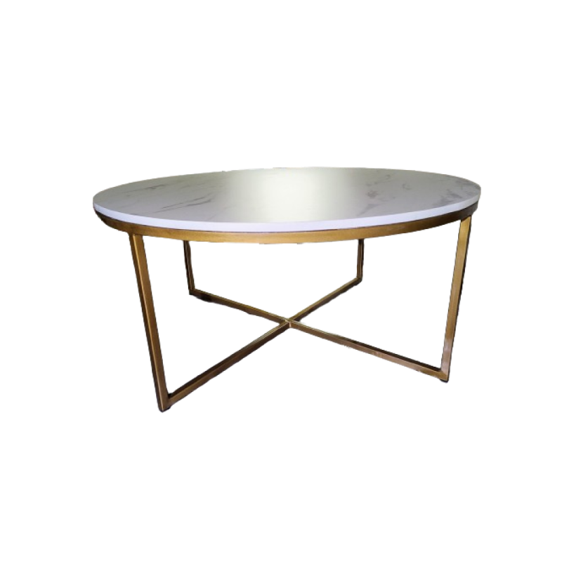Mesa de Centro Hierro Símil Mármol - 10
