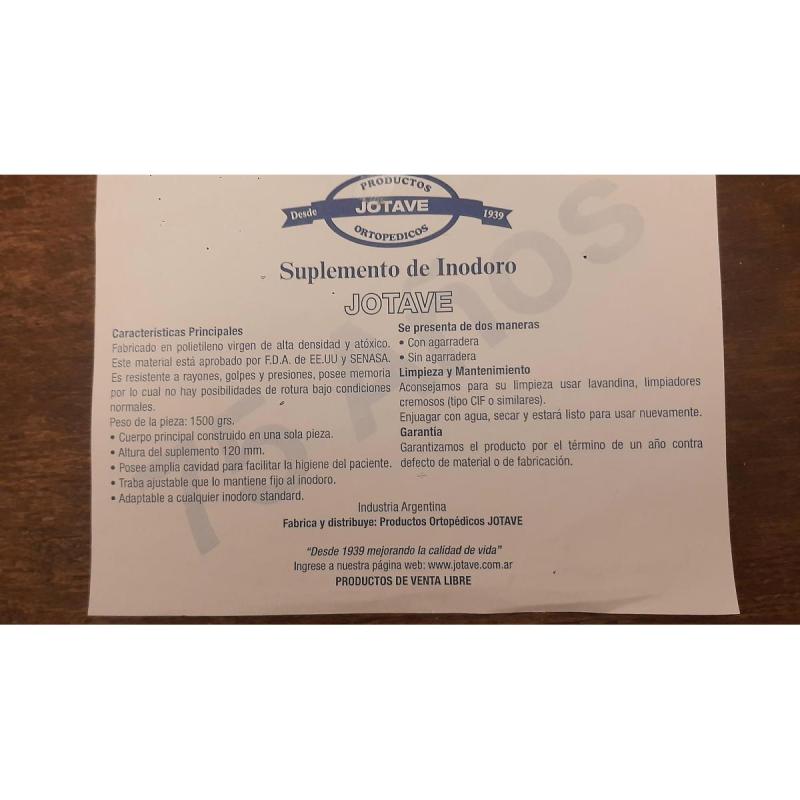 Suplemento elevador de Inodoro Marca JOTAVE - 4