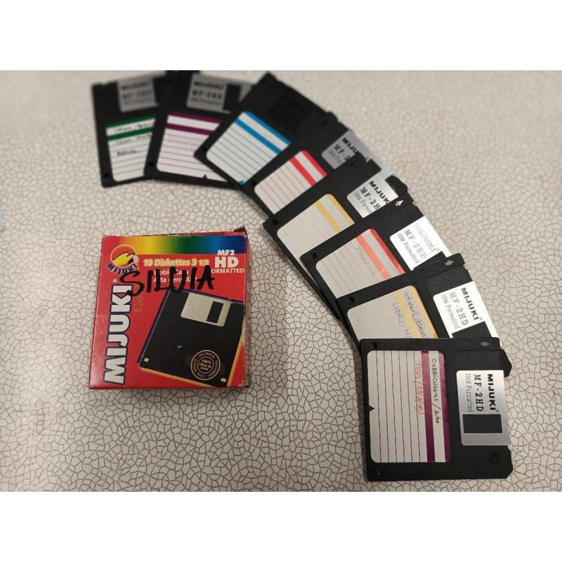 Diskettes 3,5 Usados En Lote Por 60 Unidades - 3