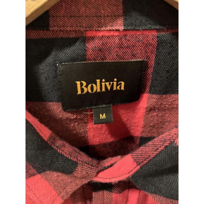 Camisa roja y negra a cuadros bolivia - 3