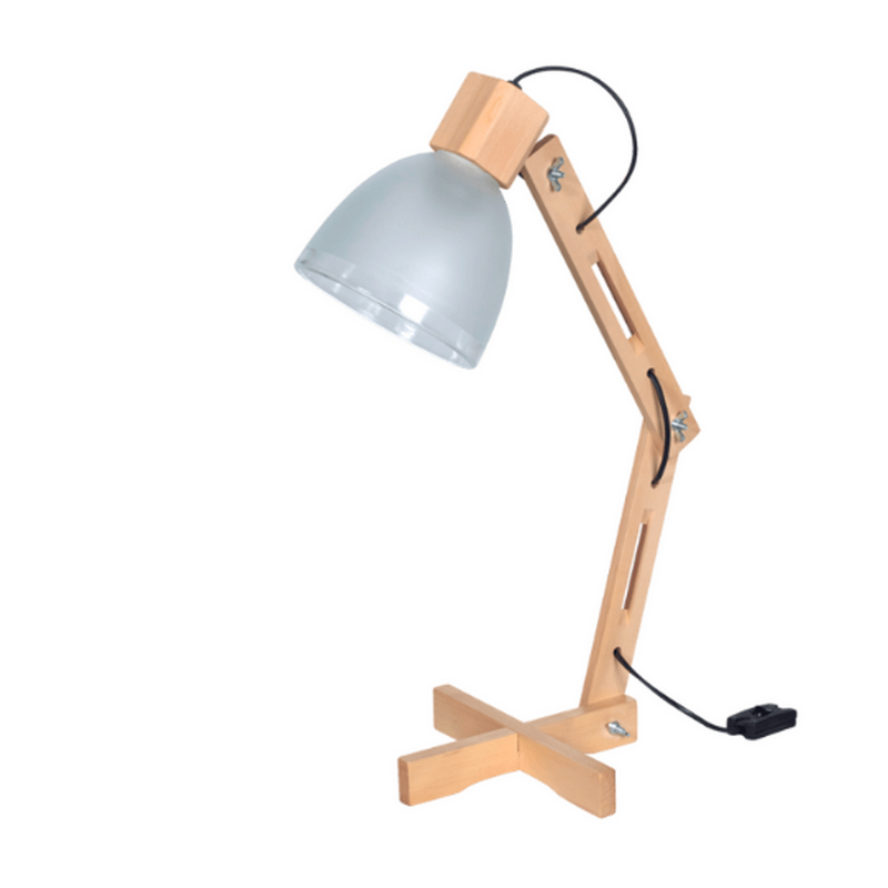 Lámpara Velador de Mesa en Madera de Diseño - 35 cm de Alto