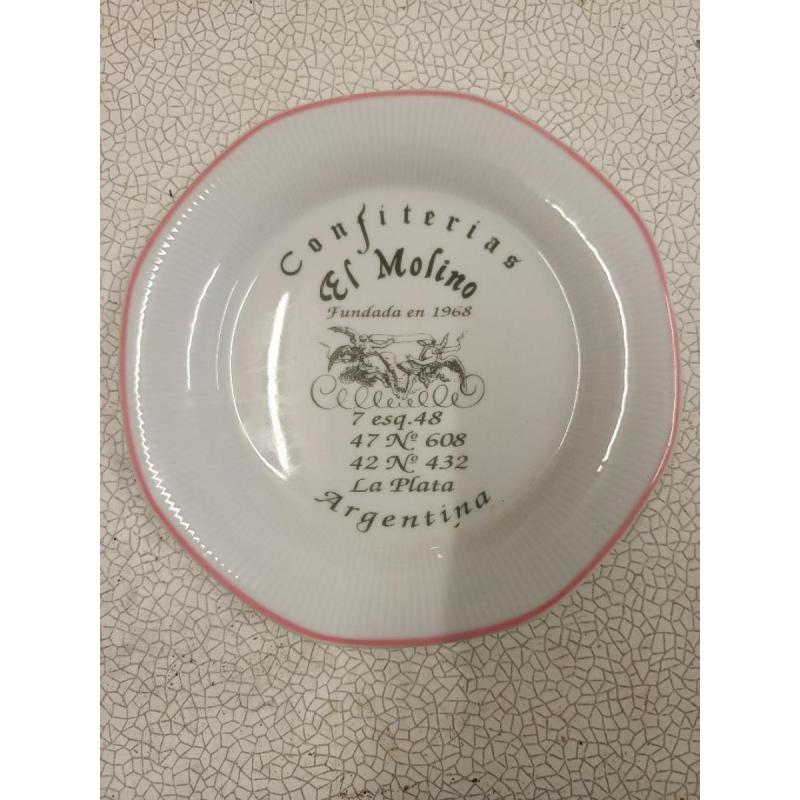 Plato de porcelana Tsuji de confitería "El Molino"