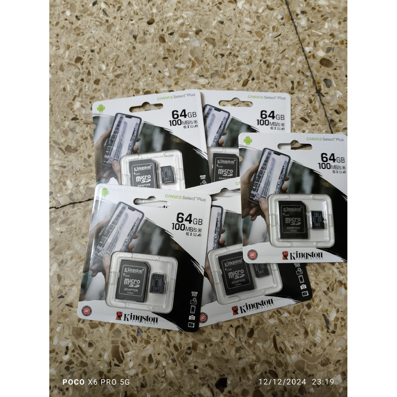 Memoria Kingston 64 GB Blíster cerrado  Nuevos sin uso