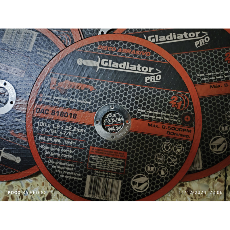 Discos moladora