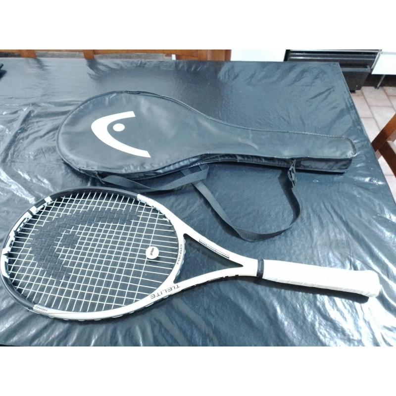 Vendo raqueta de tenis head con bolso raquetero