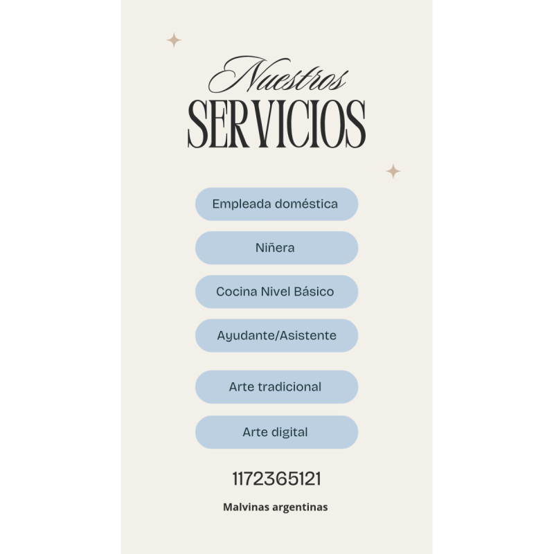 Ofrezco servicios en busca de empleo