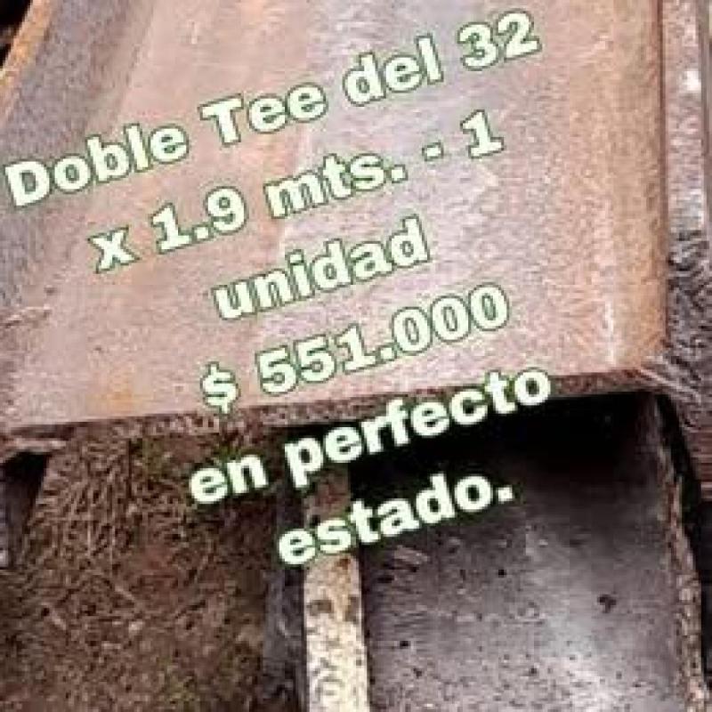 Doble tee del 32 x 1.90 mts