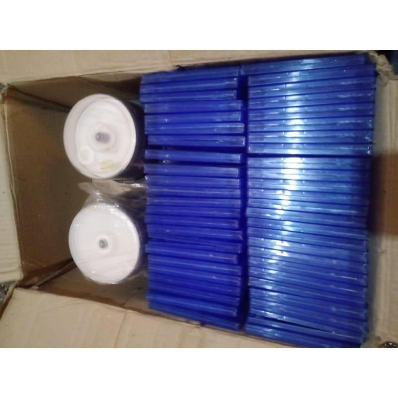 191 Bluray virgen marca Ronq + 148 Cajas azules con logo Bluray transparente - 2/9