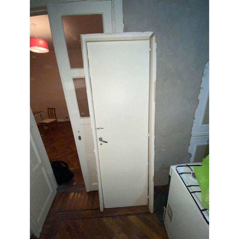 Puerta Placa De Pino 60x200 Tab. De 10 Con Marco De Madera - 3