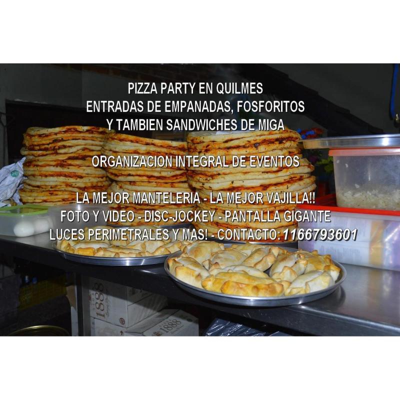 Pizza Party en Quilmes Wilde Berazategui junto a Disc jockey Manteleria y mas!!