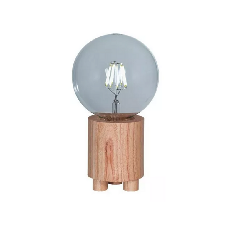 Velador Mesa Patitas En Madera Paraíso Carilux N13