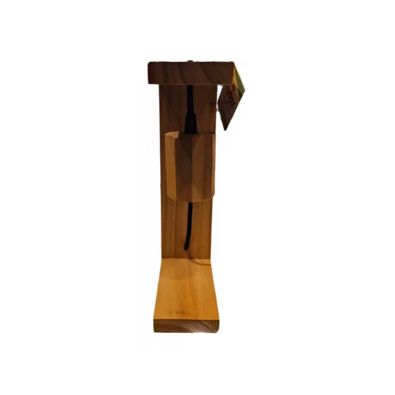 Velador En Forma De C En Madera Paraíso - 5