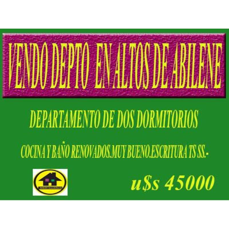 Vendo depto en altos del abilene
