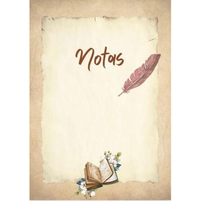Hojas Rayadas con Diseños Vintage - Anotador - Pdf imprimible - 6