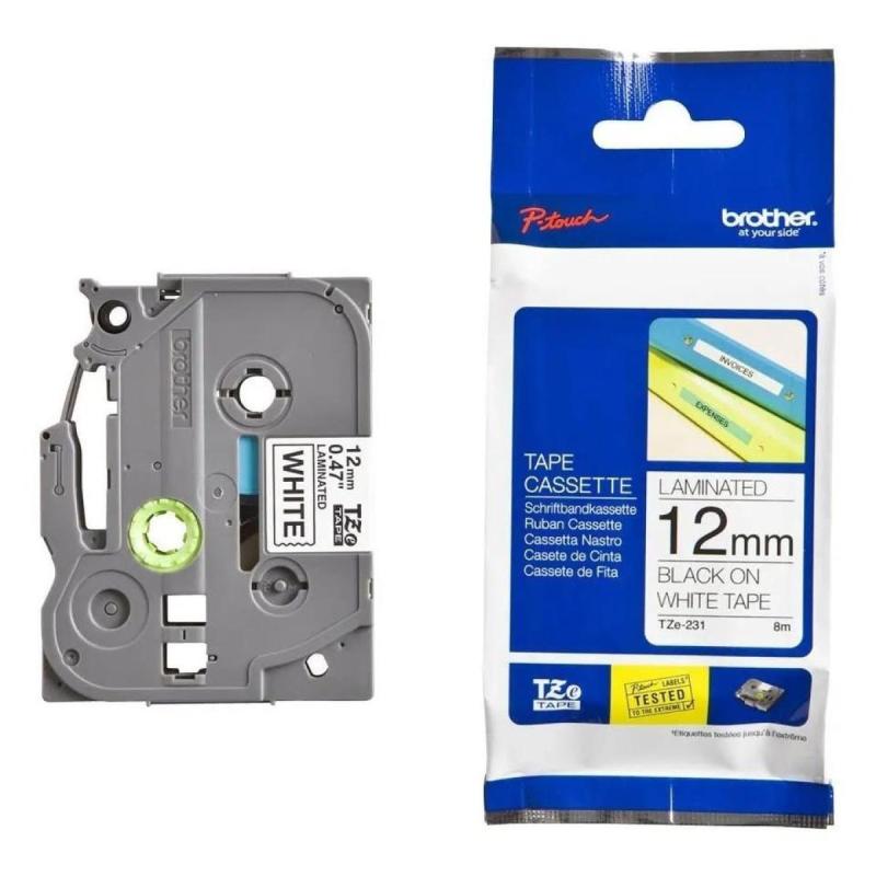 Cinta Brother Tze-231 Tze231 ORIGINAL 12mm Pt-e100 Pt-e300vp