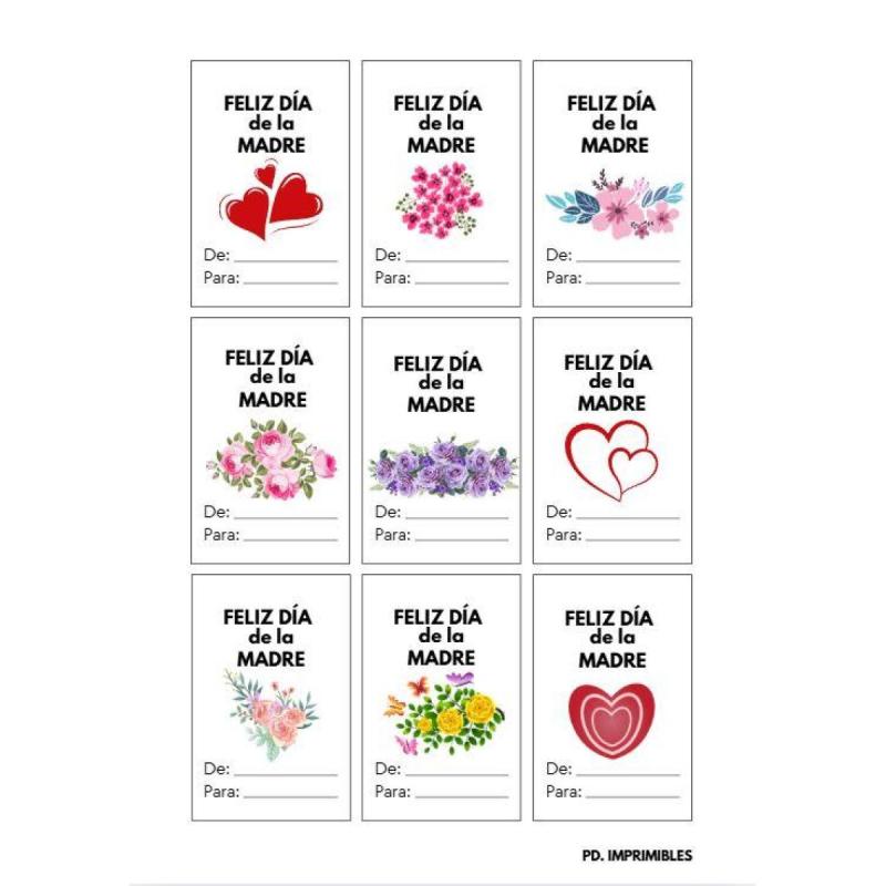Día De La Madre - Kit Imprimible de Tags y etiquetas para los regalos - 3