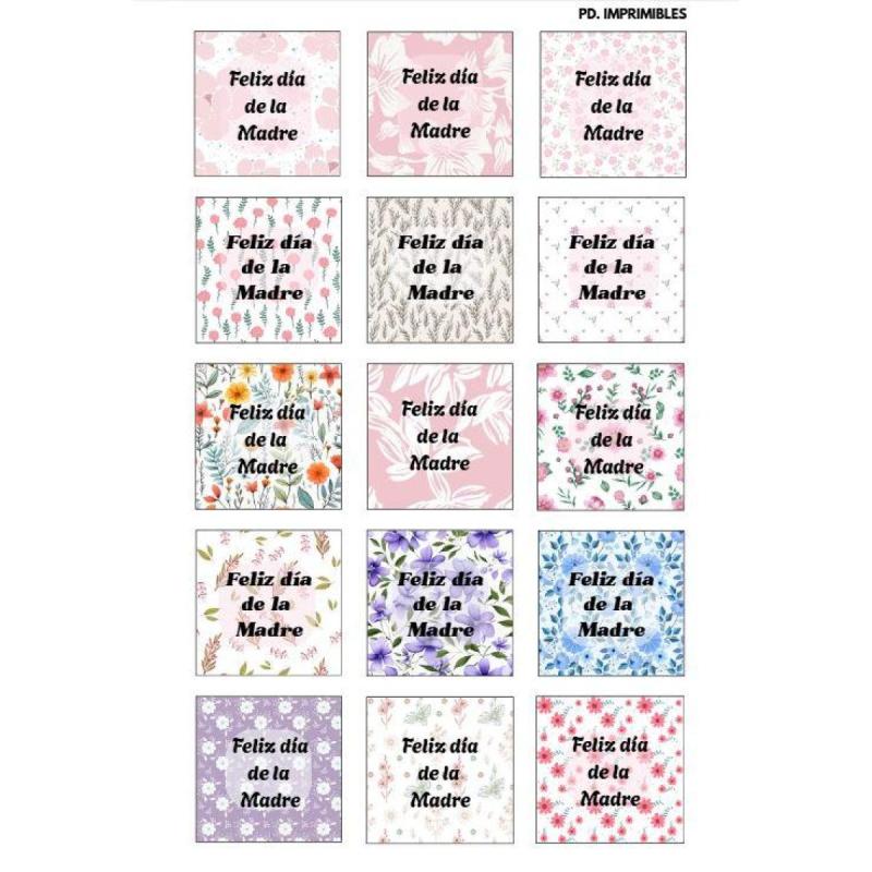 Día De La Madre - Kit Imprimible de Tags y etiquetas para los regalos - 6