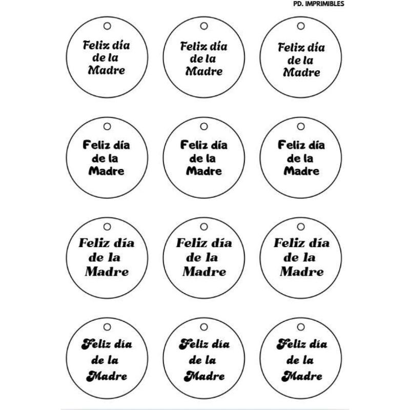 Día De La Madre - Kit Imprimible de Tags y etiquetas para los regalos - 11