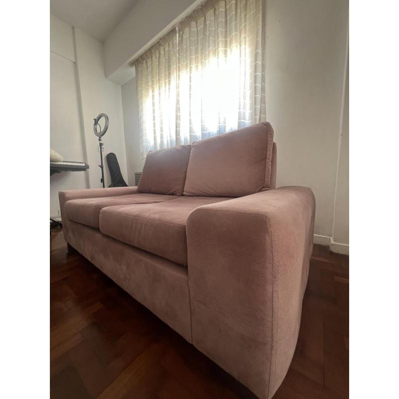 Sillón de dos cuerpos de pana - color rosa viejo. EXCELENTE ESTADO! - 4