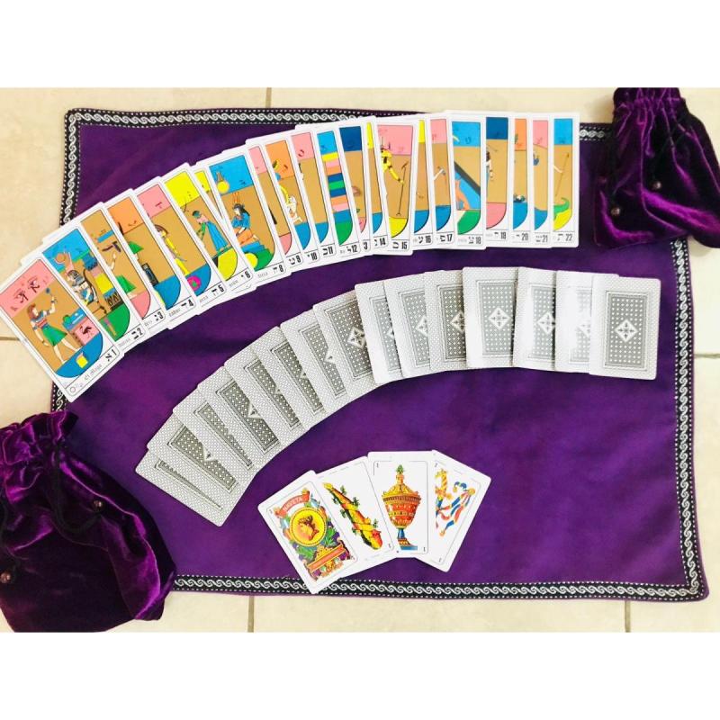 Lectura con Cartas Españolas y Tarot Egipcio