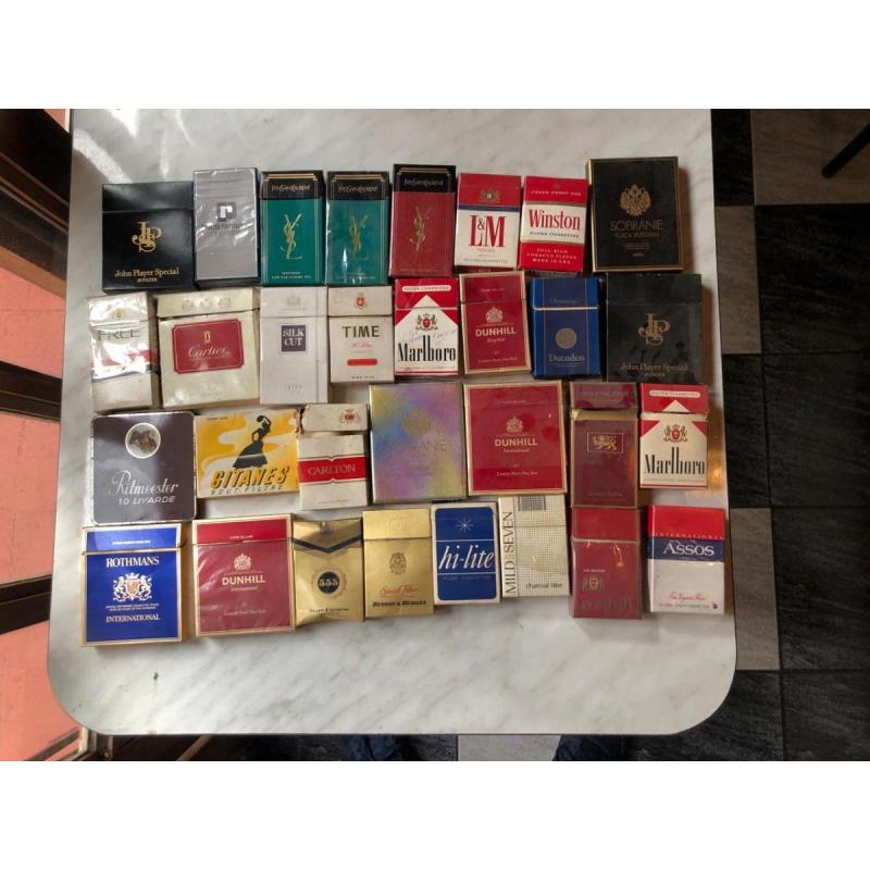 Marquillas de cigarrillos antiguas – colección vintage 80s 90s
