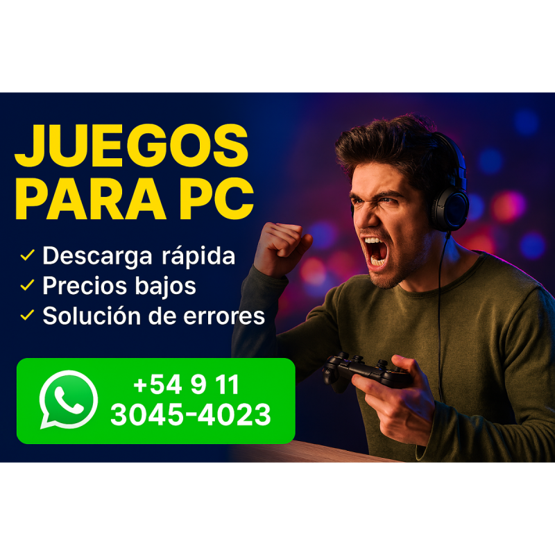 ¡Juegos para PC: Descarga Rápida, Precios Bajos y Soporte Total!