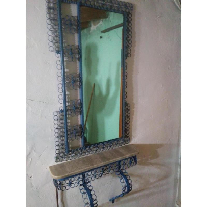 Dresuar espejo con repiosa de marmol muy buen estado