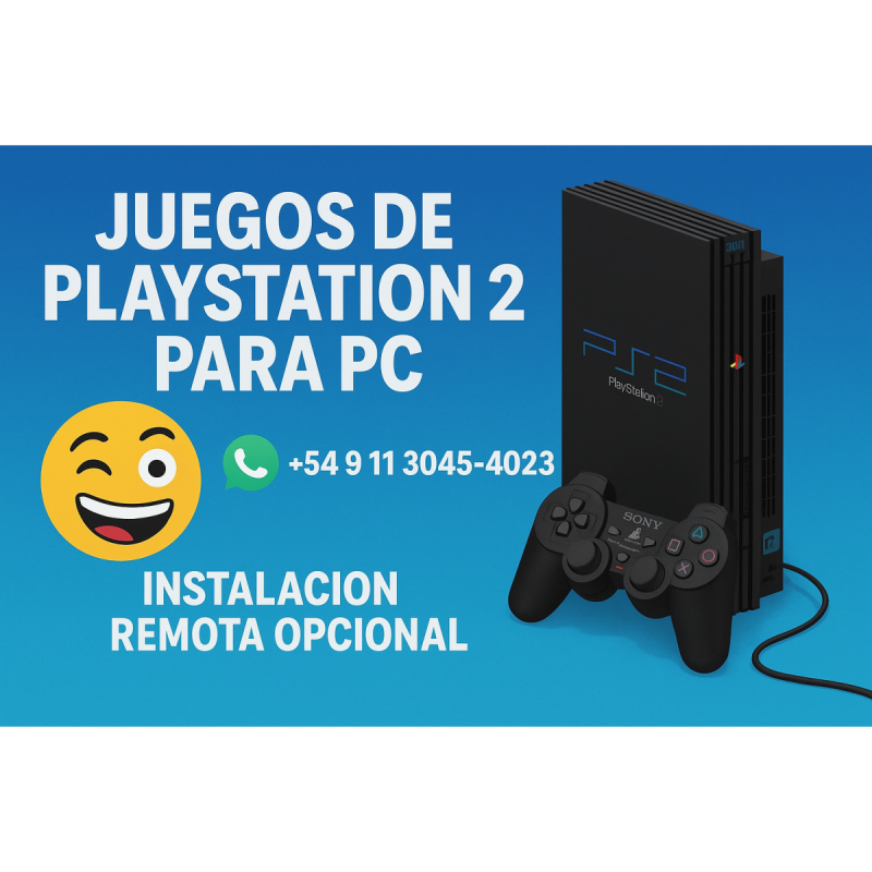 ¡Juegos de PlayStation 2 para PC - Instalación Remota Opcional! 📞 +54 9 11 3045-4023