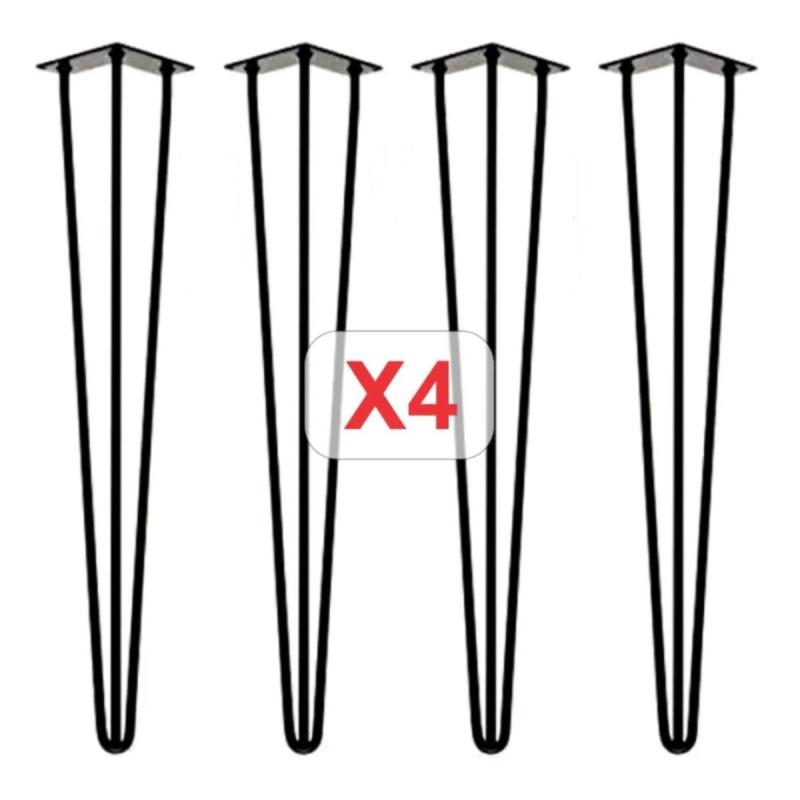 Patas Hairpin 74 Cm X 4 Mesa Escritorio Reforzadas Olimpo