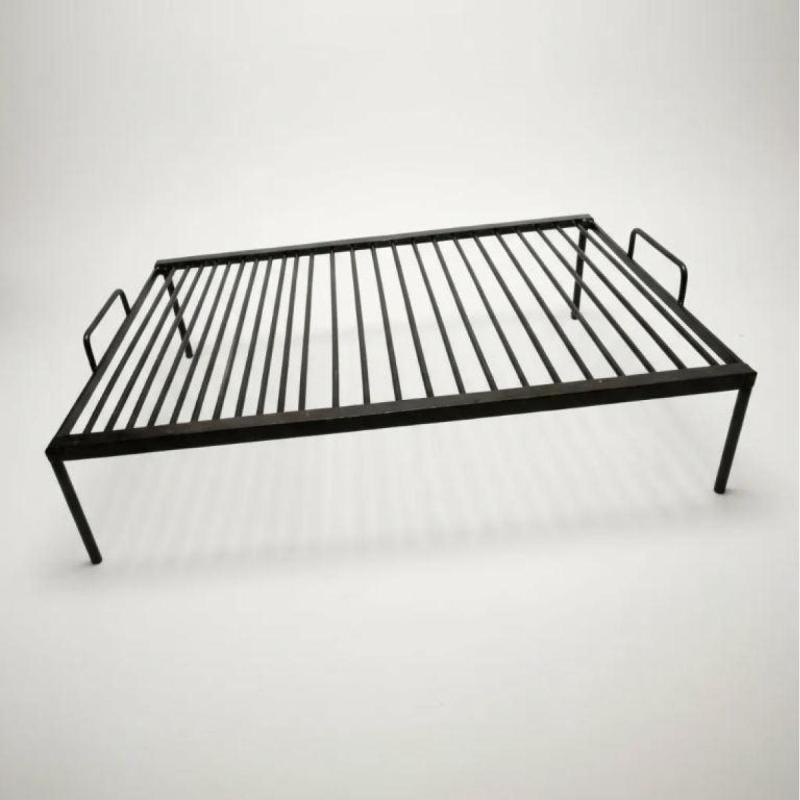 Parrilla Asado Hierro Redondo Liso 60x40 Con Achurera Olimpo