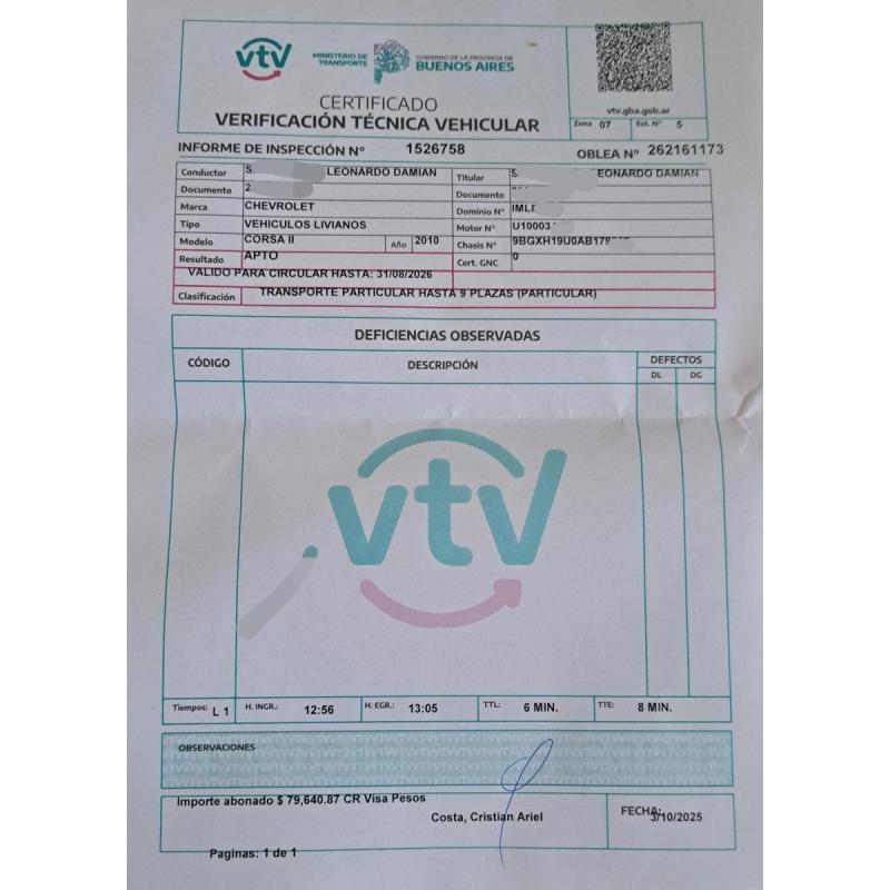 Chevrolet Corsa 2 GL 1.8 4 ptas - 14/14