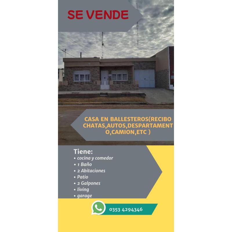 vendo casa en ballesteros