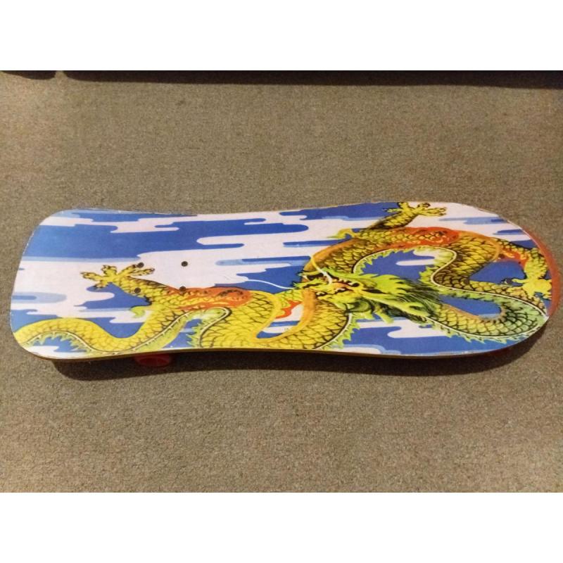 Patineta de madera usada + Kit de Protección