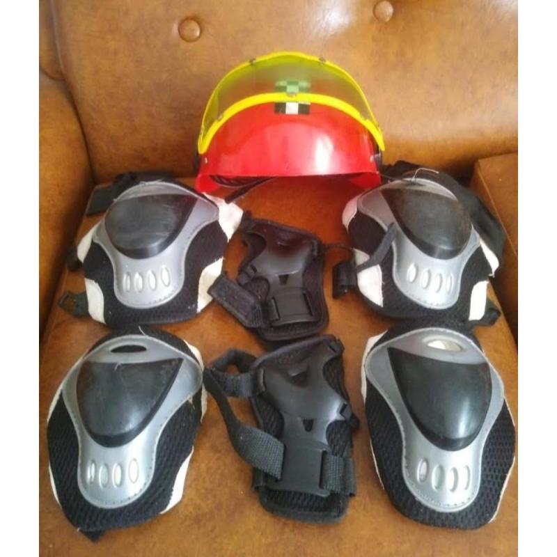 Patineta de madera usada + Kit de Protección - 4