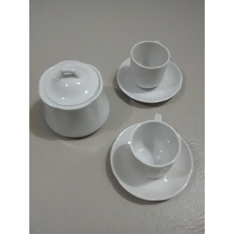 Azucarera con dos pocillos con platos Verbano - 1/3